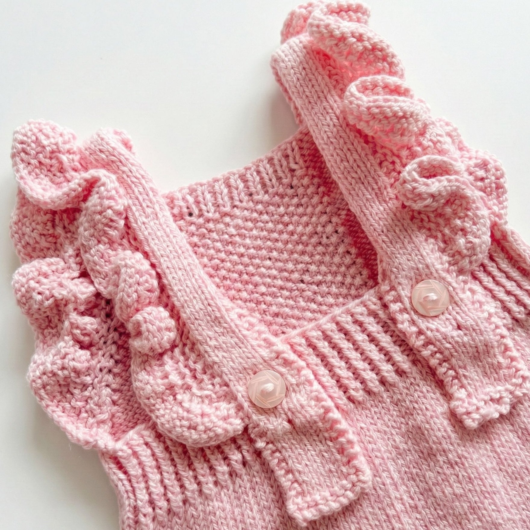 Baby Pink NZ Wool Romper | Vili Bear Baby & Children's Wear & Toys
