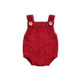 New NZ wool baby red romper