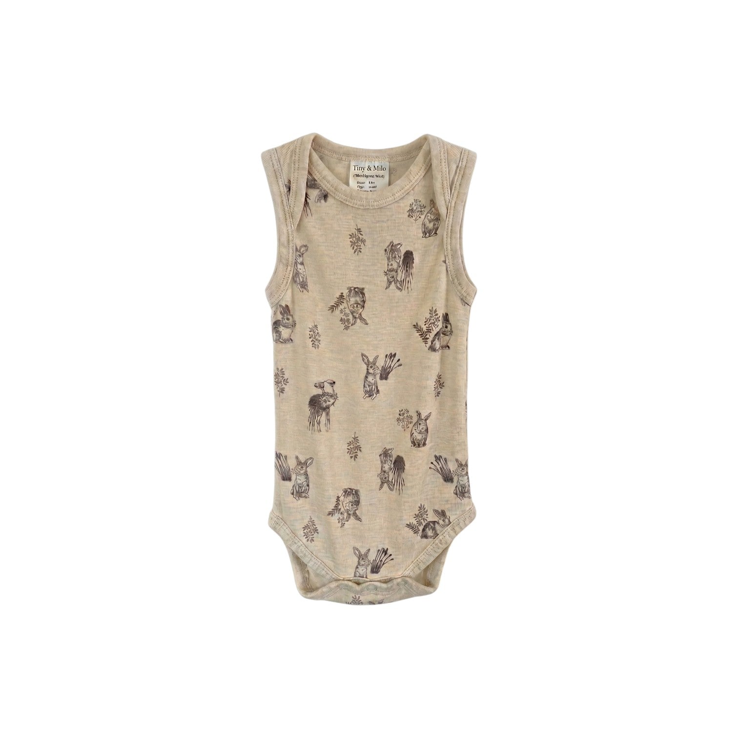Milly & Milo sleeveless merino bodysuit  | Vili Bear Auckland NZ