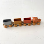 Food-grade silicone toy train set  | Vili Bear Auckland NZ