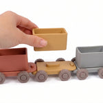 Food-grade silicone toy train set  | Vili Bear Auckland NZ